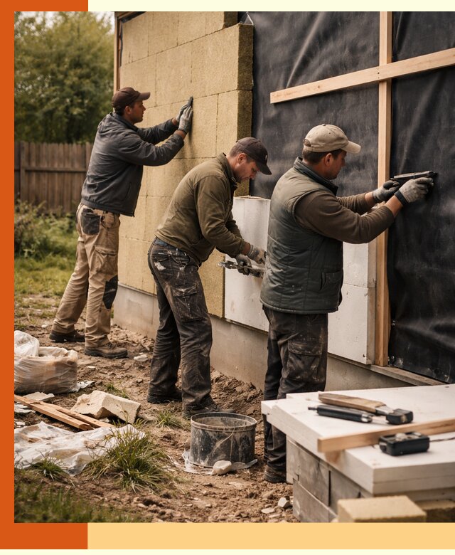 Утепление дачного дома под ключ в Гатчине