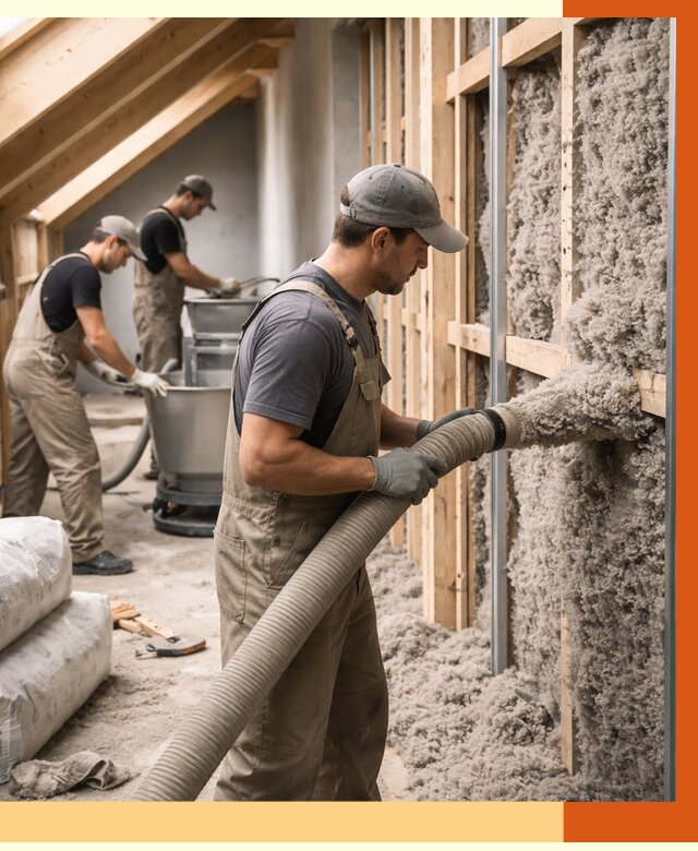 Утепление таунхауса эковатой в Гатчине от 2261 руб./м² — монтаж и задувка | ТепломастерГтч