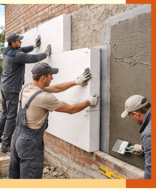 Утепление кирпичного дома в Гатчине от 4316 руб. под ключ | ТепломастерГтч