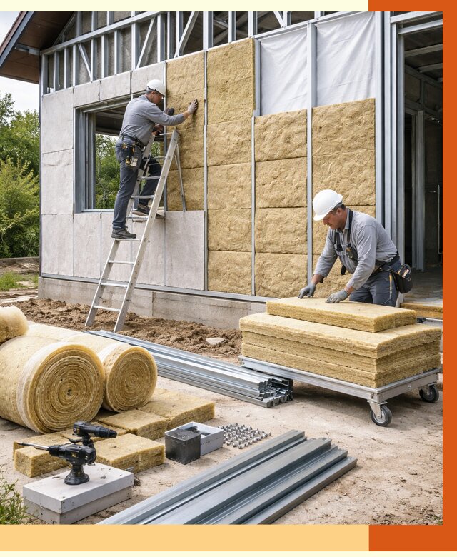 Утепление дома из ЛСТК в Гатчине от 5344 руб./м² — профессионально | ТепломастерГтч