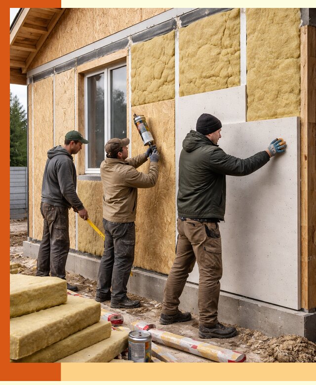 Профессиональное утепление дома из SIP-панелей в Гатчине