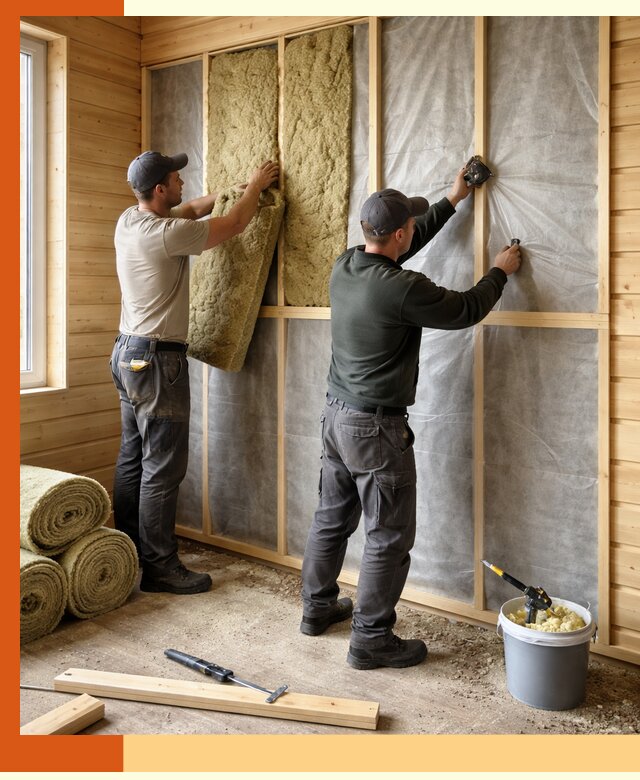 Утепление дома из минибруса в Гатчине: комплексные теплоизоляционные работы