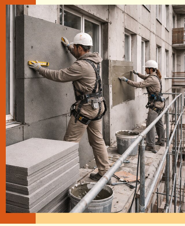 Утепление квартиры снаружи под ключ в Гатчине