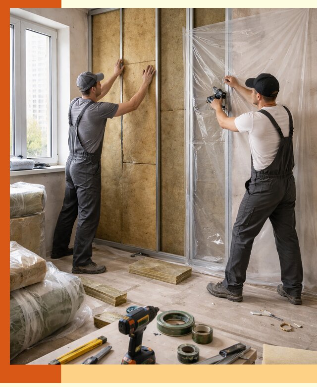 Утепление квартиры изнутри профессионально в Гатчине