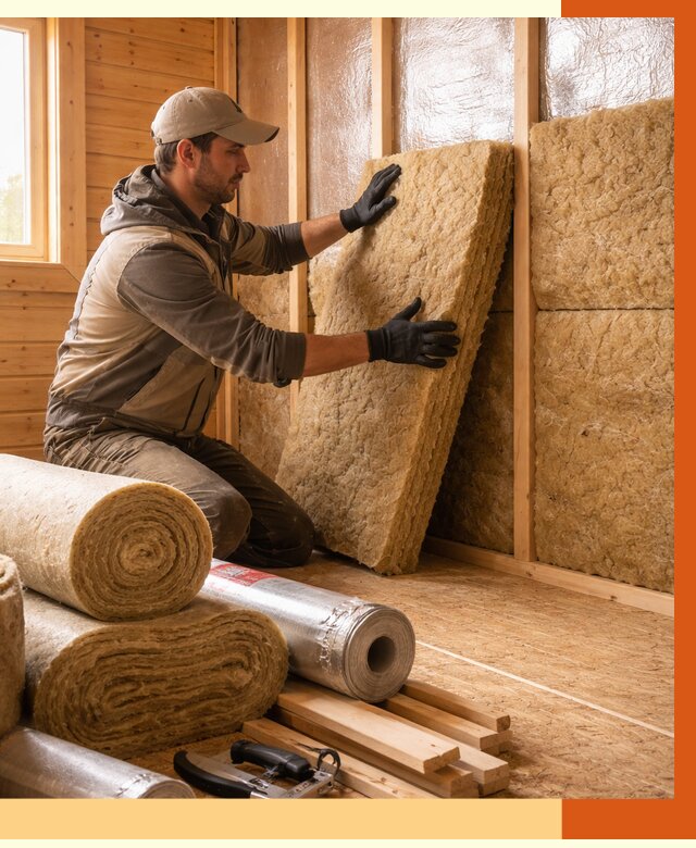 Утепление бани в Гатчине под ключ от 4624 руб./м2 — утеплить потолок, пол и стены | ТепломастерГтч