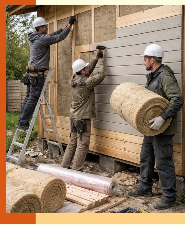 Утепление бани снаружи в Гатчине профессионально и надежно
