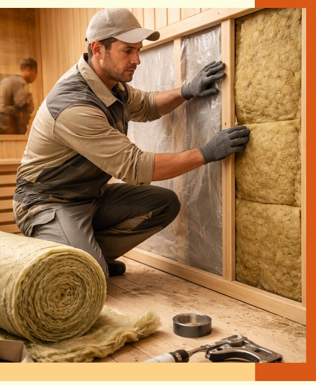 Утепление сауны изнутри в Гатчине от 6679 руб. за м2 | ППУ, под ключ — ТепломастерГтч