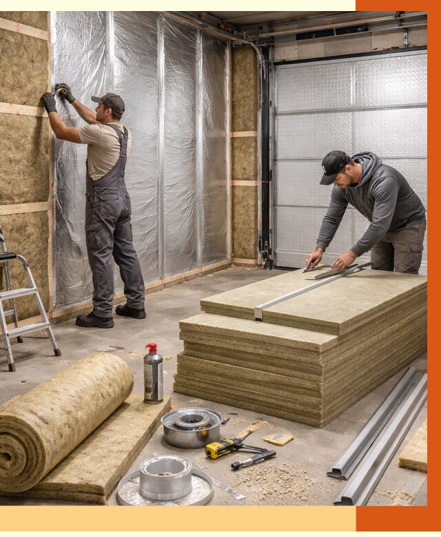 Утепление гаража в Гатчине от 4624 руб/м2 — комплексное утепление ворот и стен | ТепломастерГтч