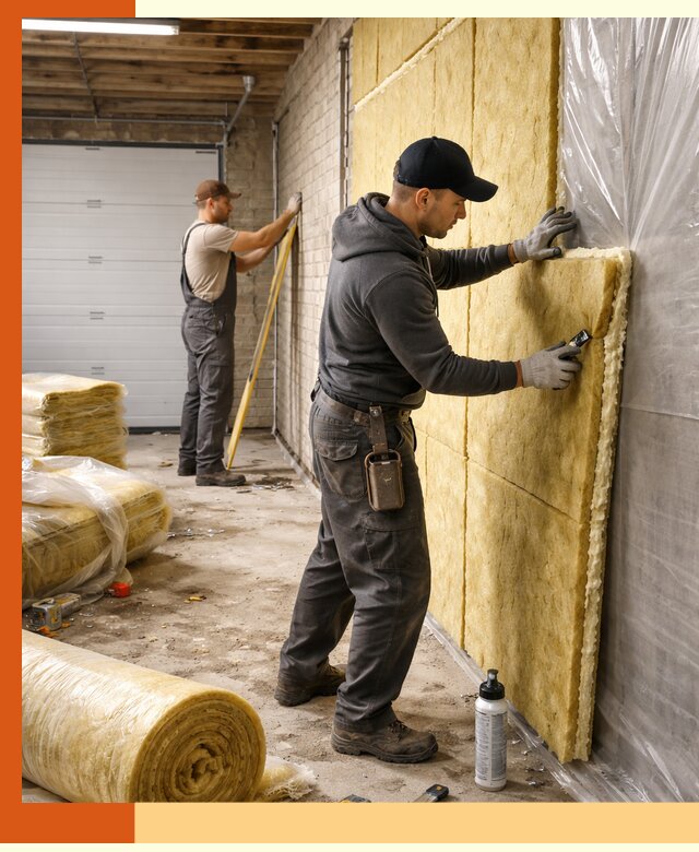 Утепление гаража под ключ в Гатчине — все виды теплоизоляции