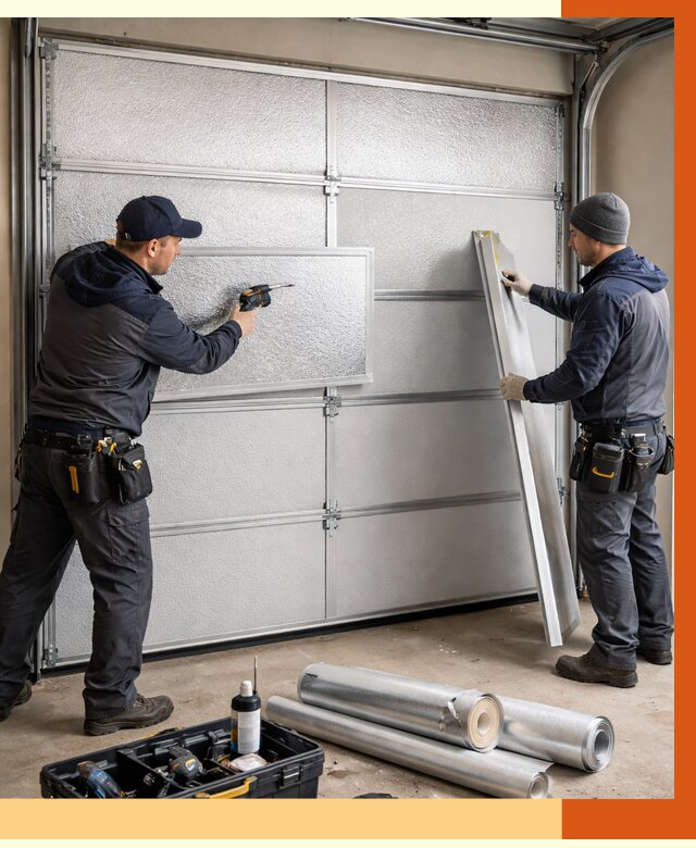 Утепление гаражных ворот в Гатчине от 8067 руб/м2 — надежно и быстро | ТепломастерГтч