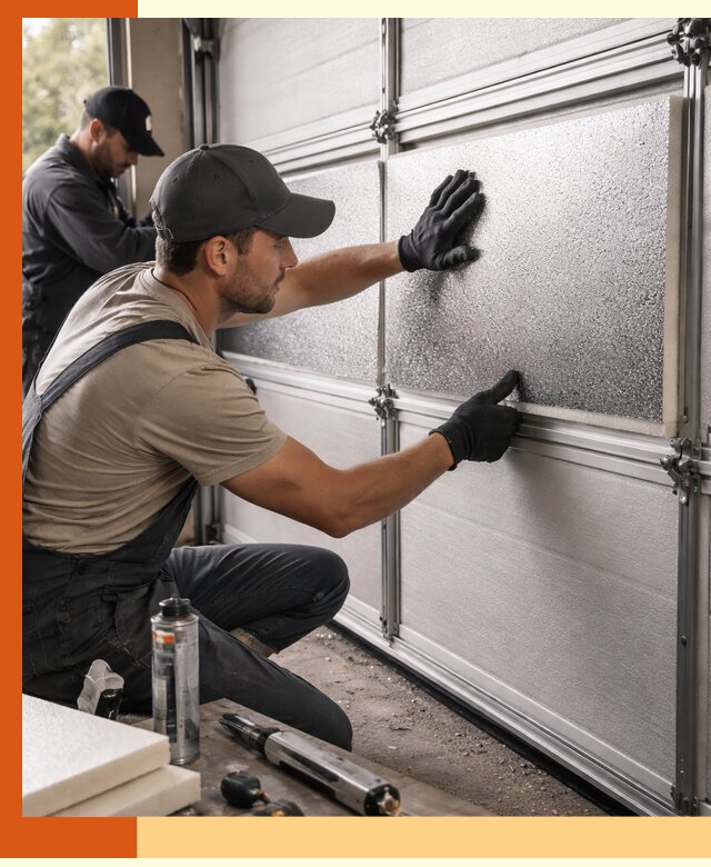 Утепление гаражных ворот в Гатчине качественно и надежно