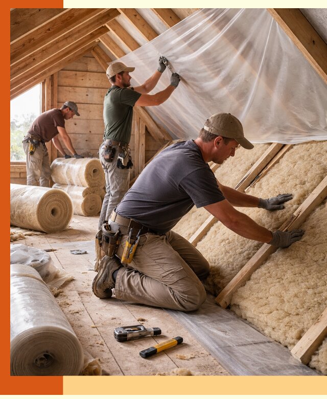 Утепление крыши изнутри в Гатчине: профессионально и надежно