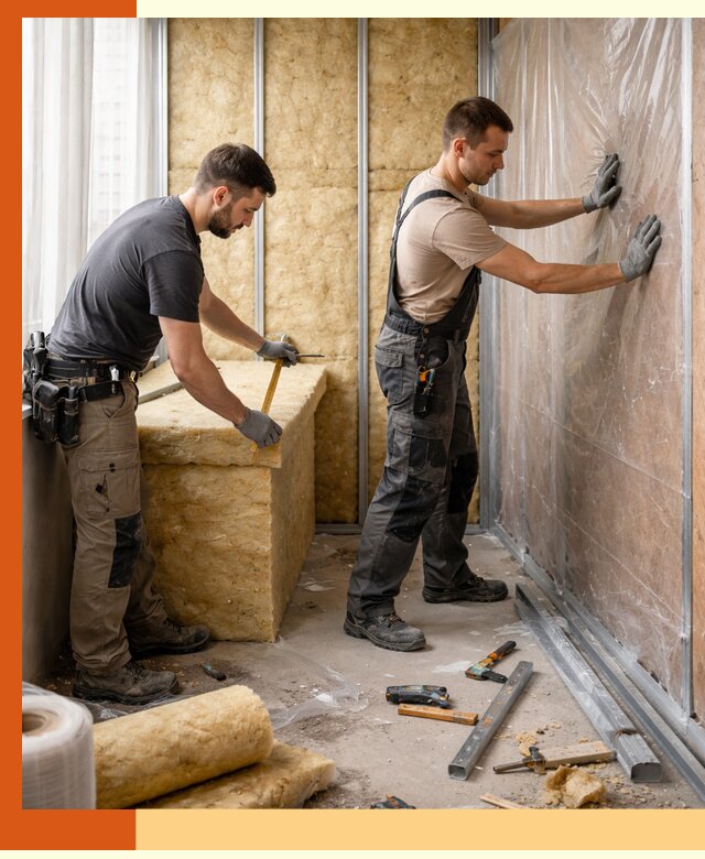 Профессиональное утепление лоджии в Гатчине эффективно и надежно