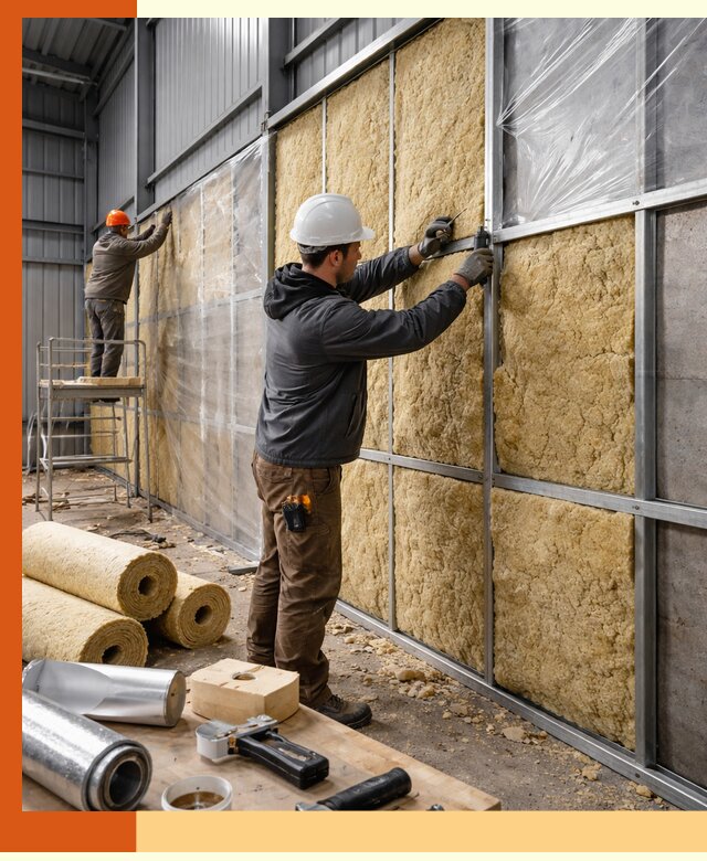 Утепление ангара в Гатчине — профессиональная теплоизоляция помещений