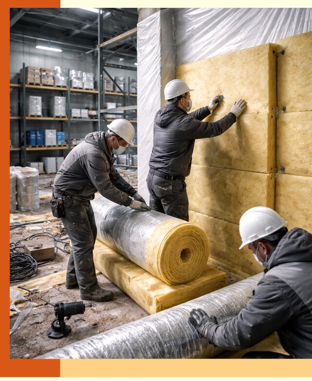 Утепление склада химсырья в Гатчине: безопасная и эффективная изоляция