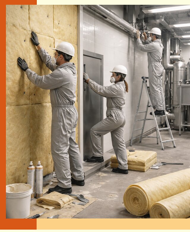 Утепление пищевого цеха под ключ в Гатчине