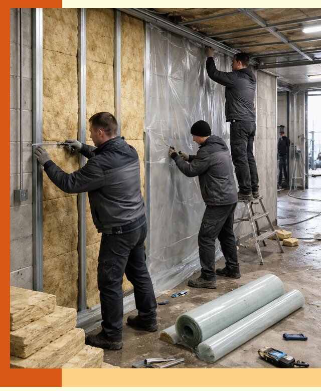 Профессиональное утепление автомойки в Гатчине для любого типа помещений