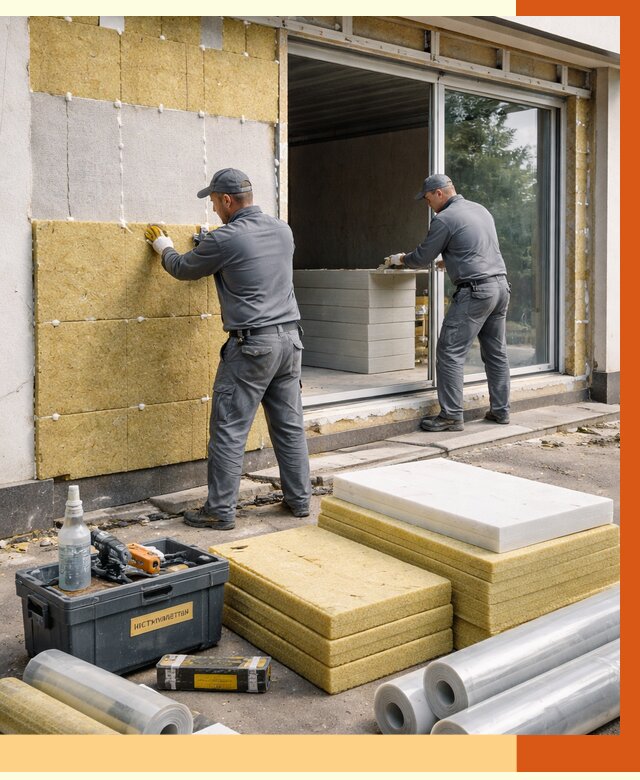 Утепление торгового павильона в Гатчине от 14900 руб./м² под ключ | ТепломастерГтч