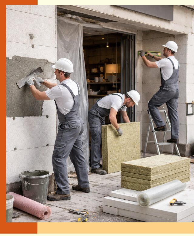 Утепление кафе в Гатчине: профессиональная теплоизоляция и монтаж