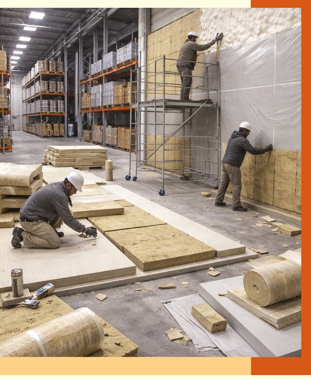 Утепление складского терминала в Гатчине от 7707 руб./м² под ключ | ТепломастерГтч