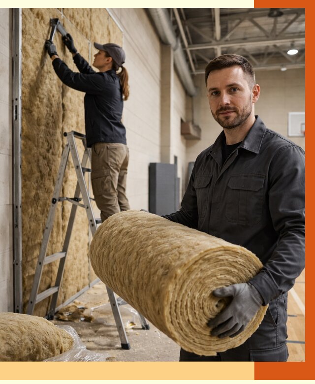 Утепление спортзала в Гатчине от 7707 руб/м2 — комплексное утепление под ключ | ТепломастерГтч