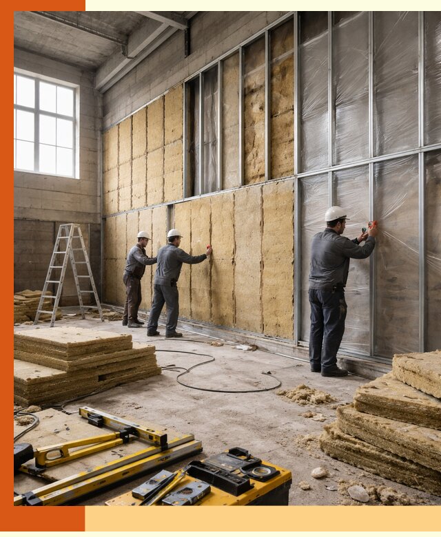 Утепление спортивного зала в Гатчине качественно и недорого