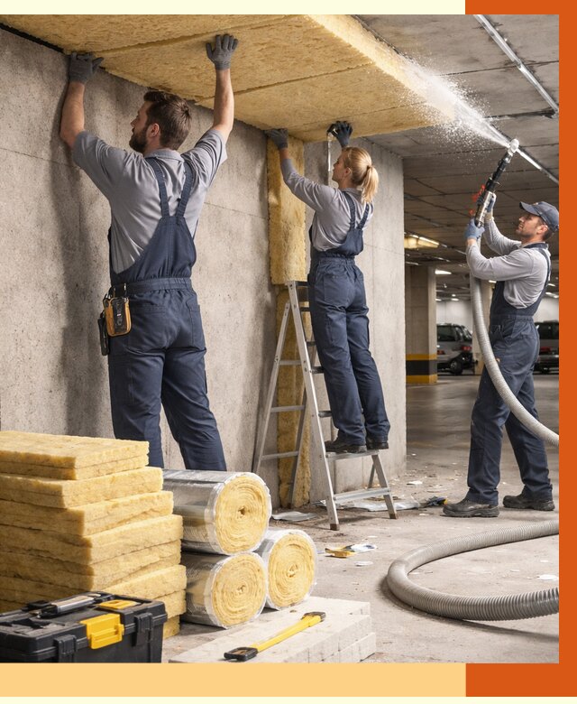 Утепление паркинга в Гатчине от 6988 руб./м2 — работы под ключ | ТепломастерГтч