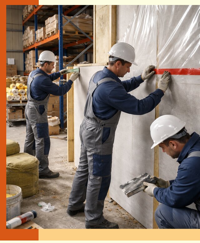 Утепление теплого склада под ключ в Гатчине