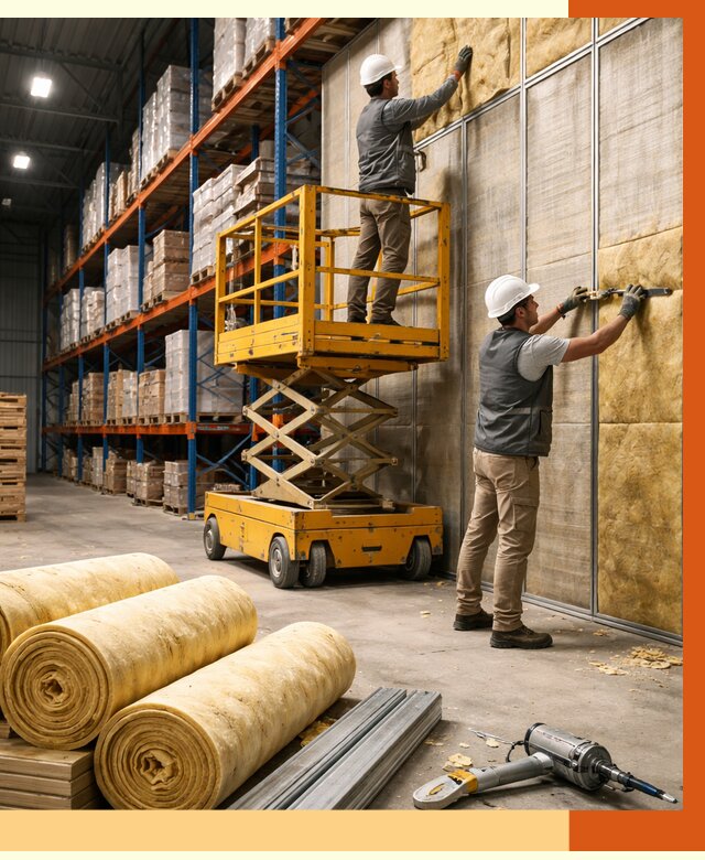 Утепление торгового склада в Гатчине от 3288 руб/м2 — комплексно и под ключ | ТепломастерГтч