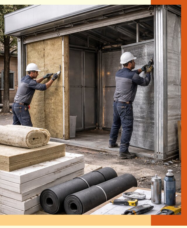 Утепление павильона шаурма в Гатчине под ключ от 1233 руб. за м² | ТепломастерГтч