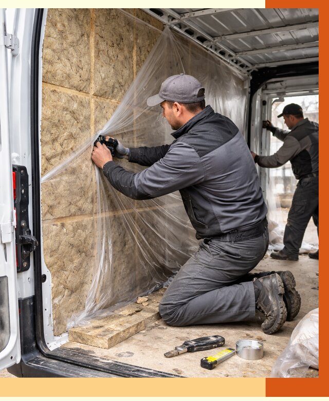 Утепление фургона в Гатчине от 16955 руб/м2 — утепление фургона ППУ и кузова | ТепломастерГтч