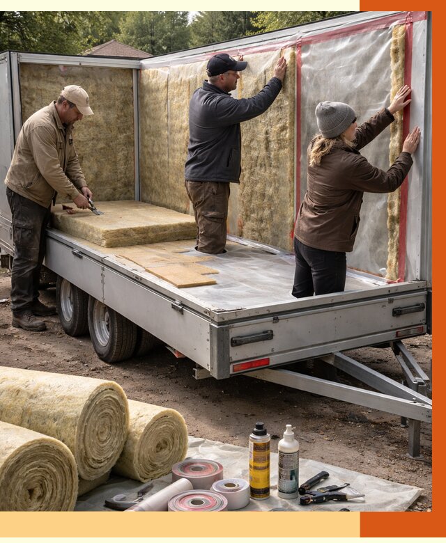 Утепление прицепа в Гатчине под ключ от 12845 руб. — комплекс от ТепломастерГтч