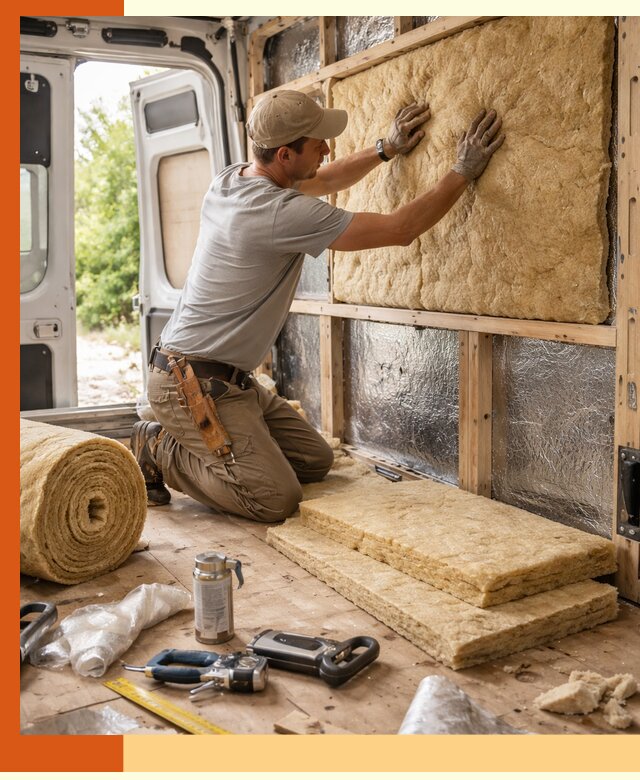 Утепление кемпера под ключ в Гатчине с гарантией качества