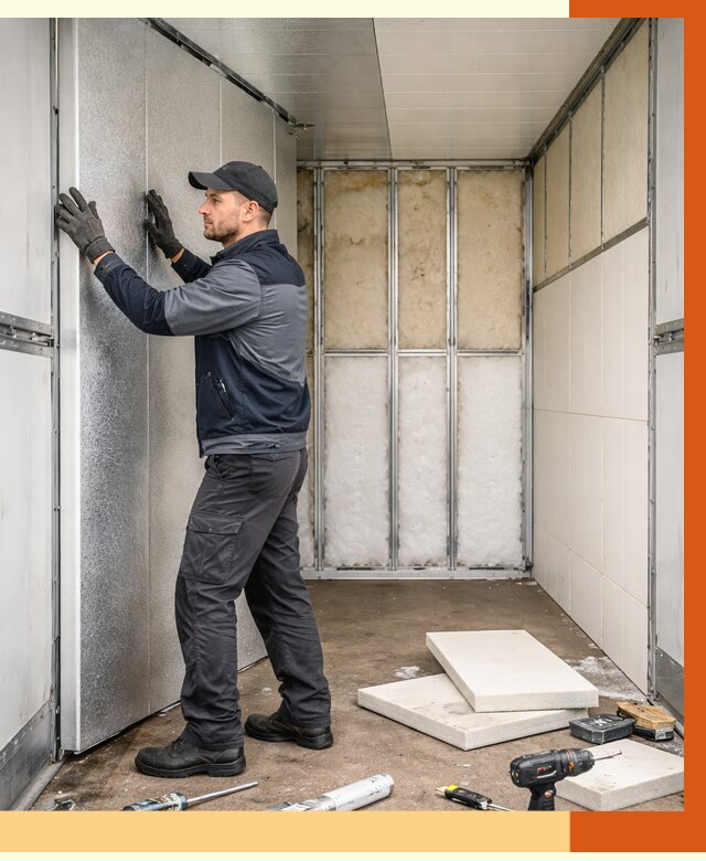 Утепление холодильного кузова в Гатчине от 13873 руб. под ключ | ТепломастерГтч