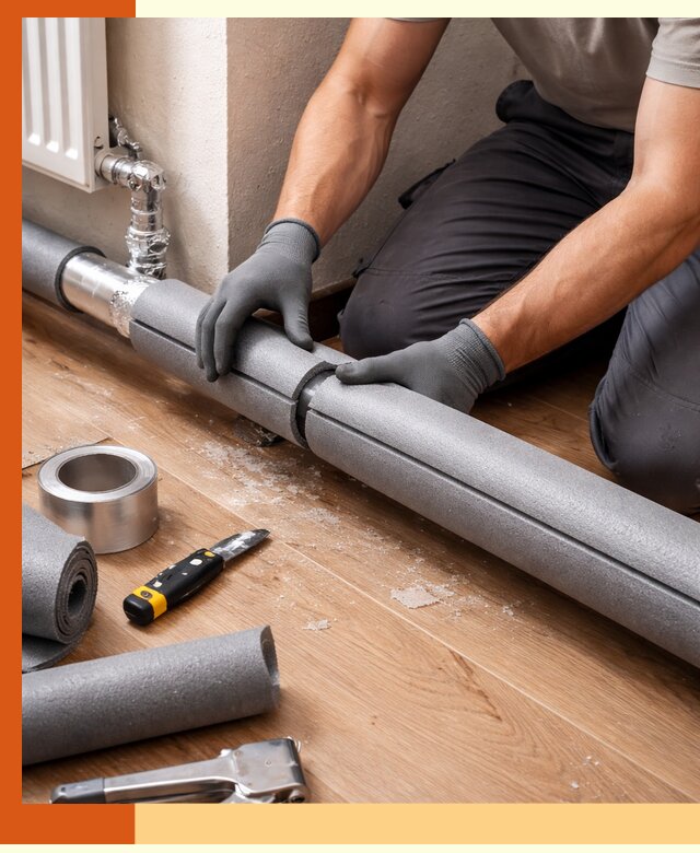 Утепление труб отопления в Гатчине: теплоизоляция и защита сети