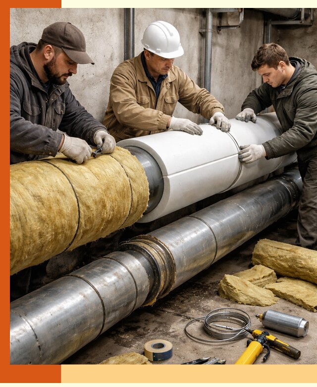 Утепление трубопровода в Гатчине с гарантией энергоэффективности