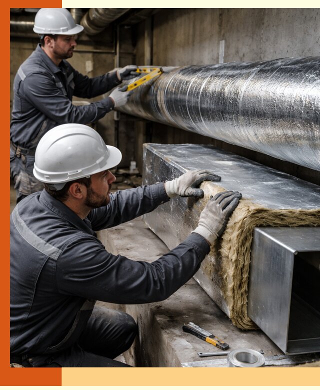 Профессиональное утепление воздуховодов и теплоизоляция в Гатчине