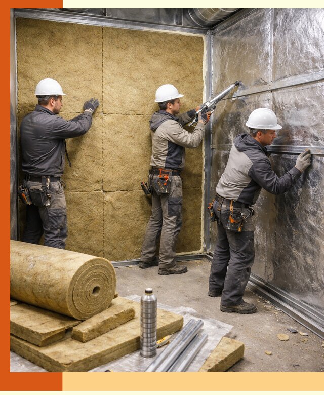 Утепление венткамеры в Гатчине — качественная теплоизоляция и шумопоглощение