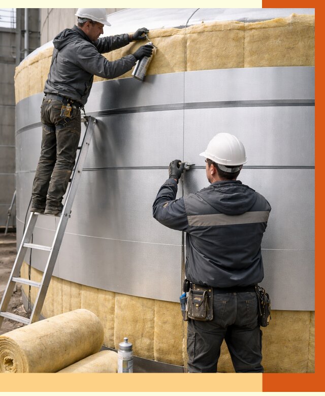 Утепление цистерны в Гатчине пенополиуретаном от 14900 руб. под ключ | ТепломастерГтч