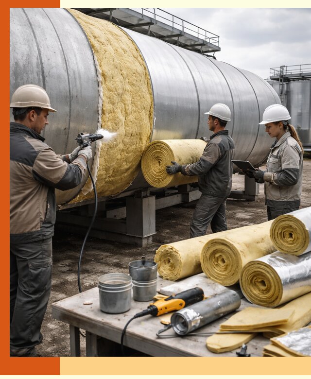 Утепление цистерны в Гатчине — утеплители и монтаж под ключ