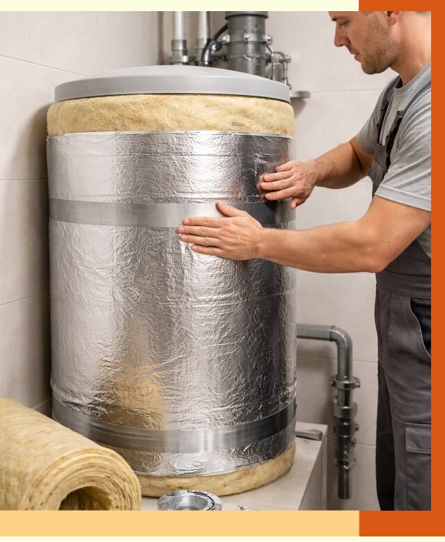 Утепление бойлера в Гатчине от 4624 руб. под ключ | Утепление ППУ | ТепломастерГтч