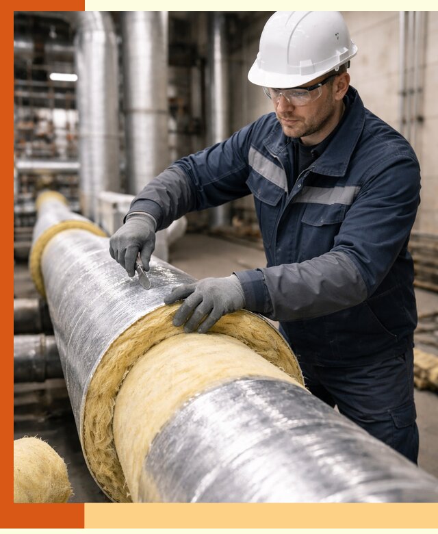 Утепление технологического оборудования и заводских установок в Гатчине