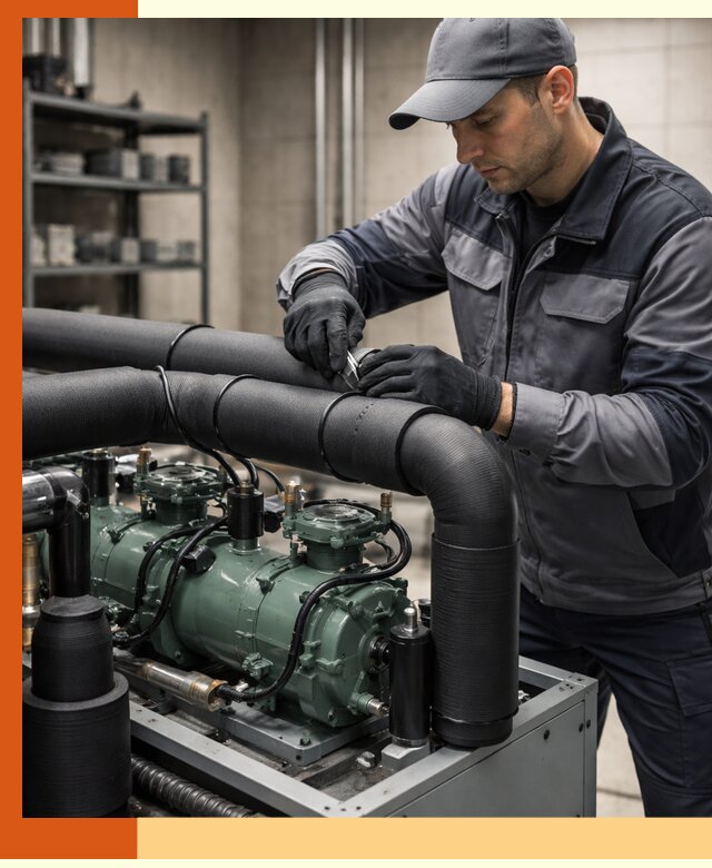 Утепление холодильного агрегата и теплоизоляция в Гатчине