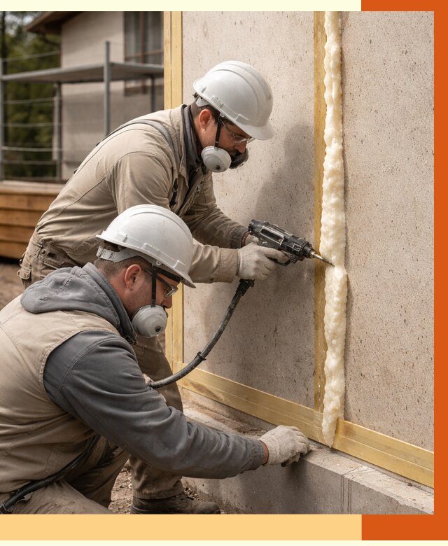 Утепление сип панелей ППУ в Гатчине от 4932 руб. под ключ | ТепломастерГтч