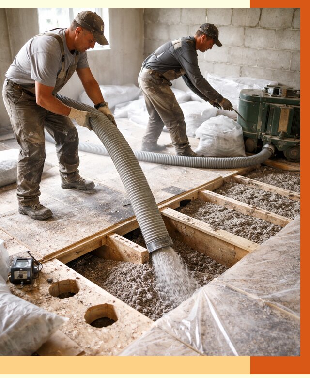 Заполнение пустот перекрытий в Гатчине от 4624 руб. под ключ | ТепломастерГтч