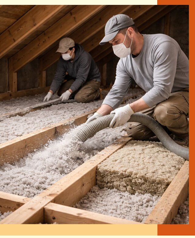 Заполнение полостей чердачного перекрытия в Гатчине от 4624 руб. | ТепломастерГтч