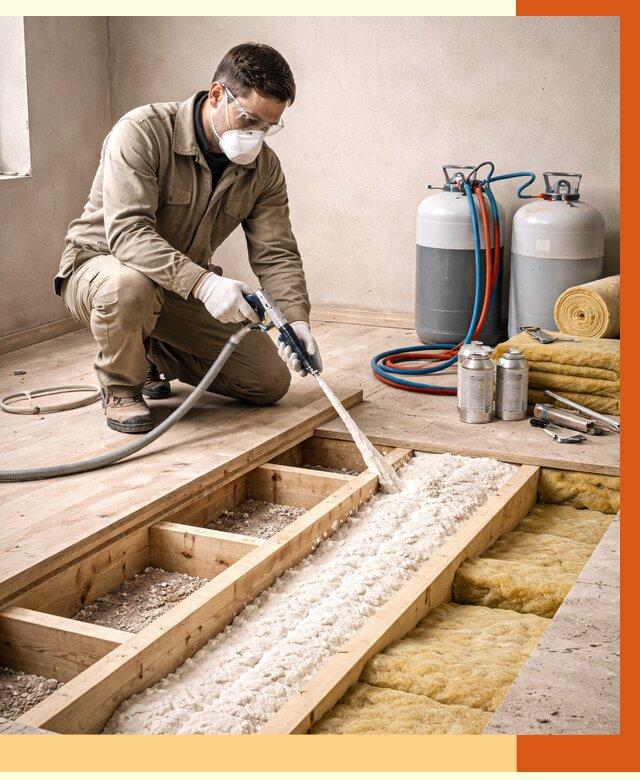 Заполнение полостей межэтажного перекрытия в Гатчине от 4316 руб. | ТепломастерГтч