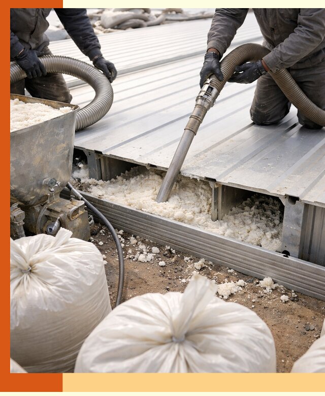 Заполнение пустот кровельных панелей пенными и мокрыми герметиками в Гатчине