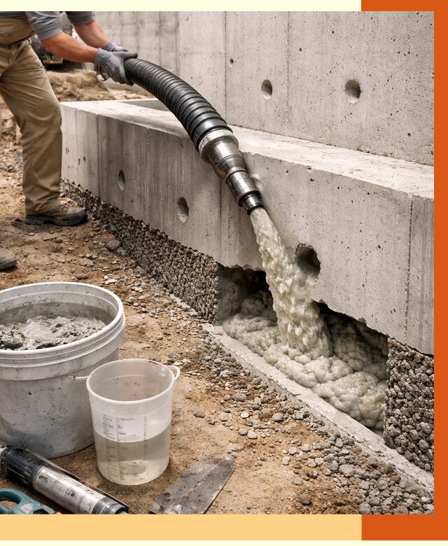 Заполнение полостей фундамента в Гатчине от 6988 руб. под ключ | ТепломастерГтч