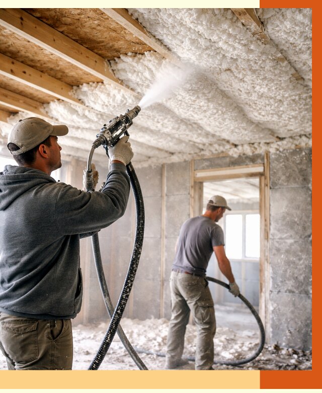 Утепление пеноизолом в Гатчине от 1644 руб./м2 под ключ | ТепломастерГтч